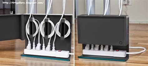 cable management box metal|desktop cable organizer box.